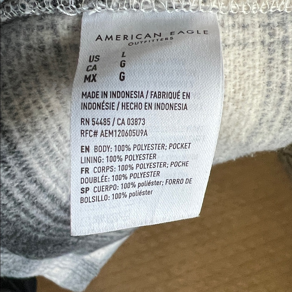 American Eagle Outfitters AEO Unisex Black Gray White Plaid Jacket Coat Shacket - Picture 6 of 11